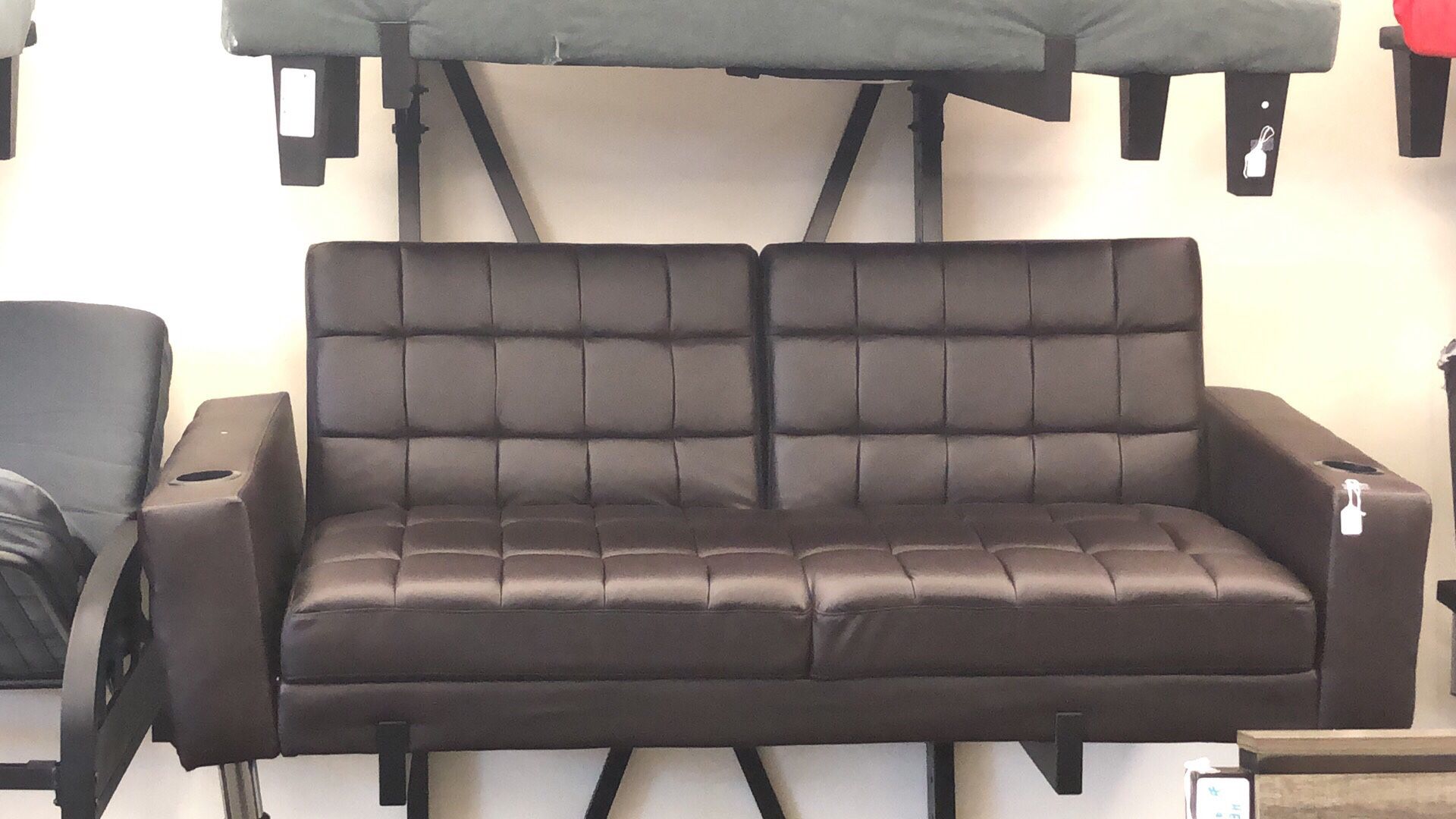 Brown coaster futon $379