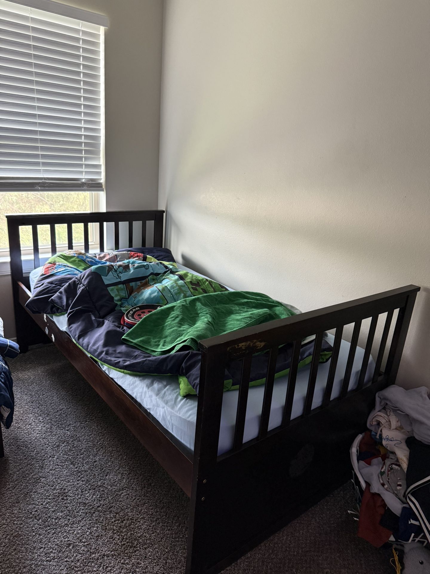 Twin Truffle Bed Without Mattresses
