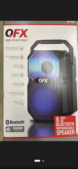 QFX Bluetooth rechargeable party speaker