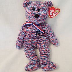 Ty Beanie Baby USA Bear