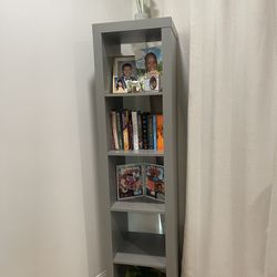 Gray Book Shelf 