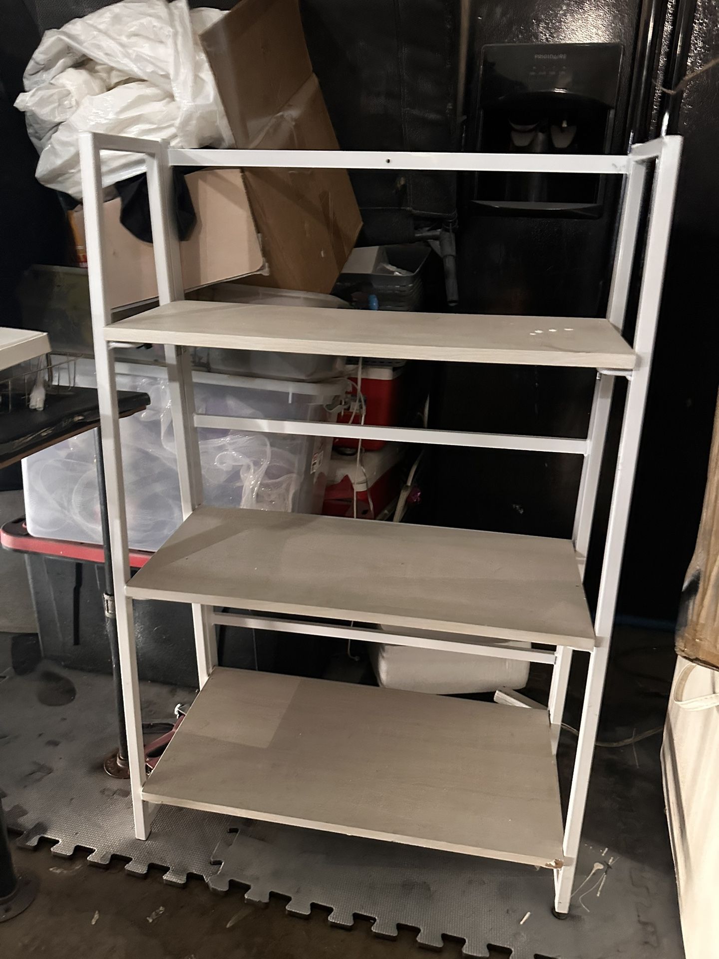 White Folding Shelves