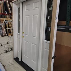 Beautiful Door With Half Side Lights Custom Reorder 