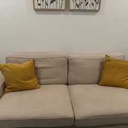 IKEA  Beige Three Seater Couch 