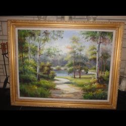 Beautiful Large Oil Painting 55x44