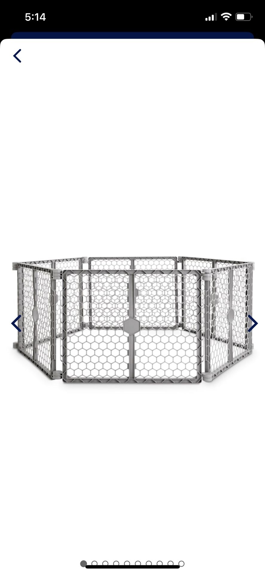 You & Me (EveryYay) In The Zone Convertible Plastic Pet Gate & Play Pen, 30" W X 26" H
