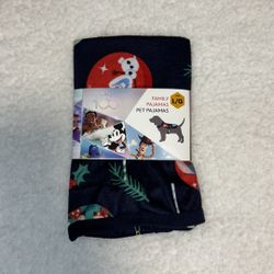 Disney Pet Dog Blue Christmas Pajama Style Cape