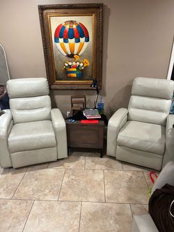 Leather electric recliners