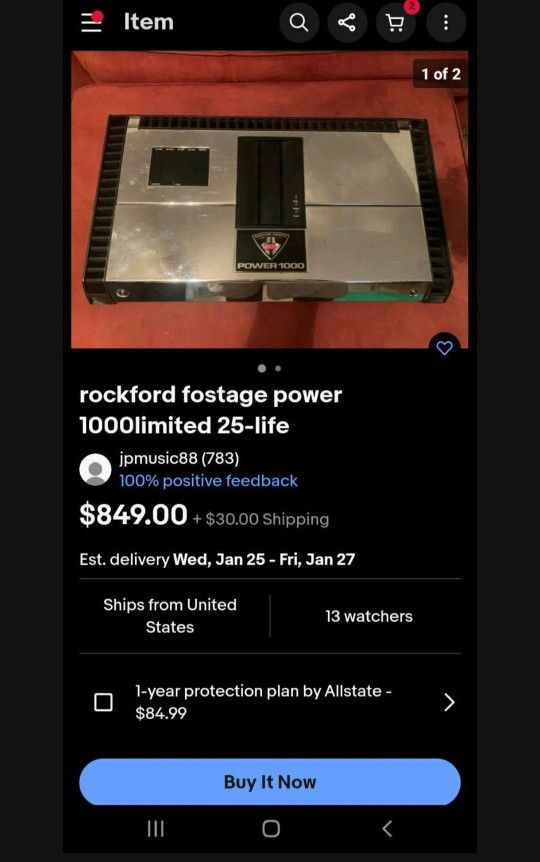 Rockford Fosgate 25 To Life 1000x5 Old School And Rare