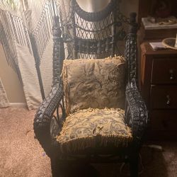 AntiqueWickerVictorianPhotographers rocking chair