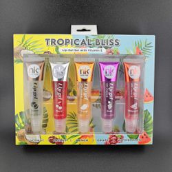 NK New York Tropical Bliss Lip Gel 5-Piece Set with Vitamin E