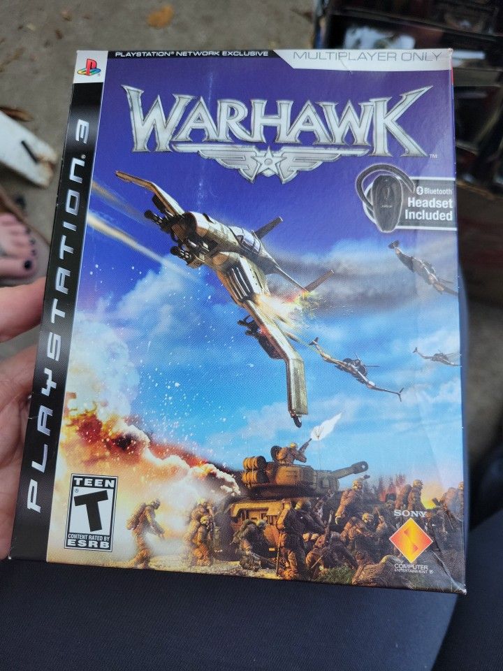 Warhawk [Bluetooth Headset Bundle] (Sony Playstation 3, 2007) NEW PS3 Open Box