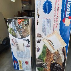(2) Animal Cages / Trap With Doors - Good Condition 