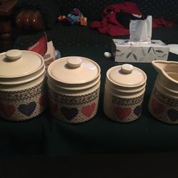 Cookie Jars And Pitcher