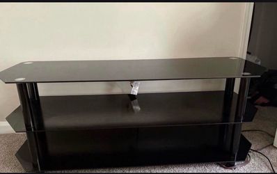 Glass table black