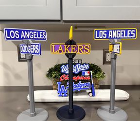 LA Rams street sign display stand
