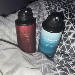 Bourbon And Freshwater Bodyspary Also Selling The Lotion Its on My Desk 