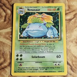 Venusaur Base Set #15 1999