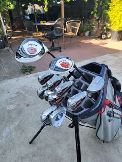 Taylormade R11 & Burner Plus Golf Club Set Right Handed W/Sun Mountain C130 Stand Bag *NICE