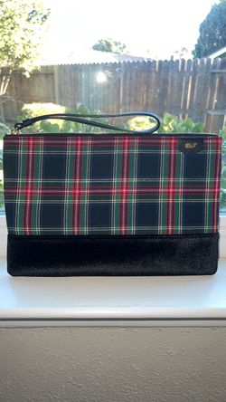 Vineyard Vines Plaid Wristlet Clutch