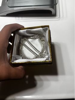 Silver cuban link set