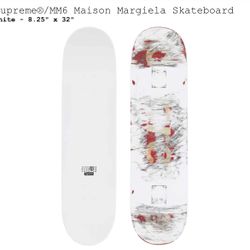 Supreme x MM6 Maison Margiela Skateboard Deck