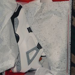 Jordan 4 Retro White Cement Size 10.5 Brand New 