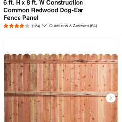 wood fence panel