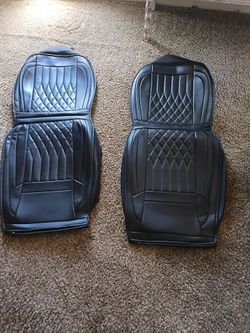 Universal fit car seat covers leather black
