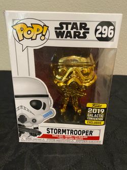 Funko POP! Star Wars Stormtrooper #296--2019 Galactic Convention Exclusive