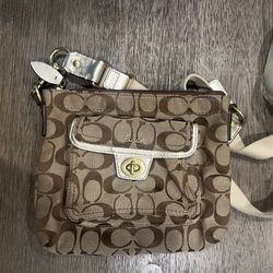 Coach brown crossbody bag