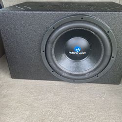 12 Inch Subwoofer W/ Box And Amplifier With All Wires 
