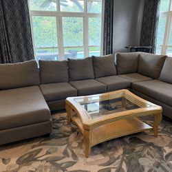 Large Grey Sectional Couch