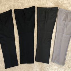 Men’s Dress Pants - Lot Of 4 Total - Size 38 - Slacks (Van Heusen, Axist, Dockers)