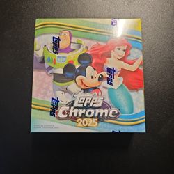 2025 TOPPS CROME DISNEY FACTORY SEALED MEGA BOX