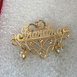 Broche Dije Laminado Con Chispas Joyas Antiguas 