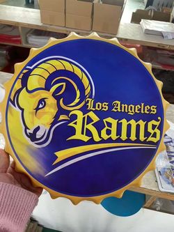 Los Angeles Rams Bottle Cap Wall Sign