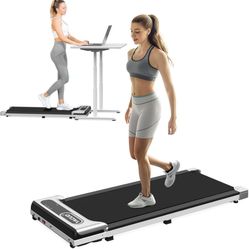 Walking Pad, Under Desk Treadmill for Home and Office, 2.5 HP Portable Walking Jogging Running Machine with Remote Control and LED Display