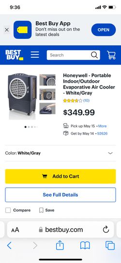 Air Cooler Honeywell Portable 