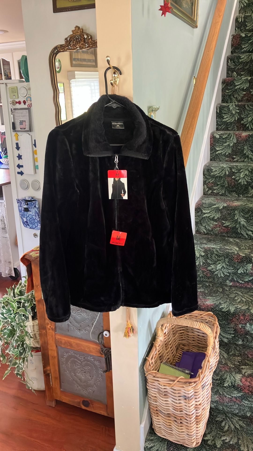 New Black Medium So Soft Fluffy Jacket