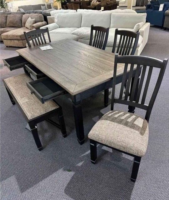 ☕BRAND NEW ASHLEY 👌 TYLER CREEK DİNNİNG SET🪑🪑5 Piece Price!! (Table+4 Chairs)🏡