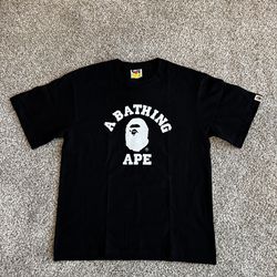 Black Bathing Ape Tee , Size Medium