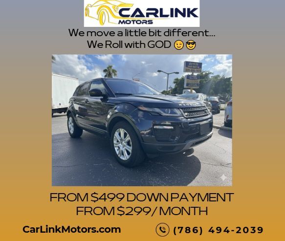 2016 RANGE ROVER EVOQUE FROM $499 DOWN PAYMENT