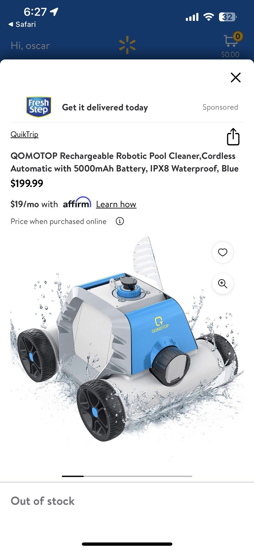 Rechargeable Robotic Pool Cleaner