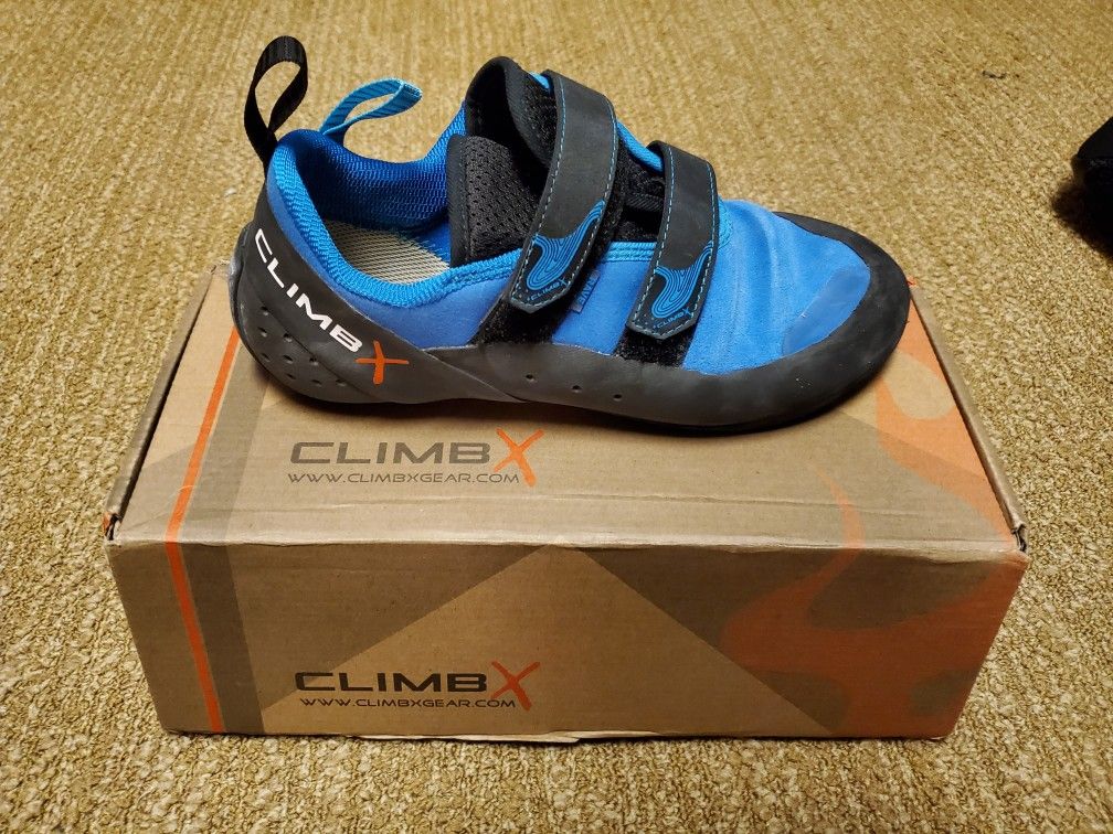 Climb X Climbing Shoes size: Mens 10 (Rave Strap 2019)