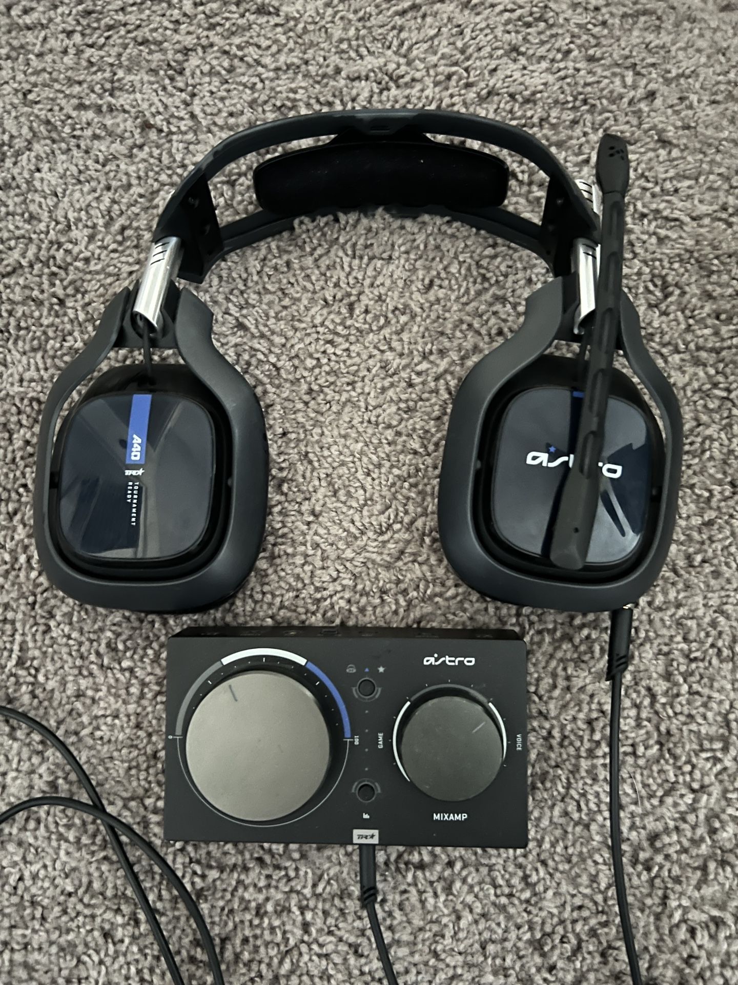 OBO- Like New ASTRO A40 TR Wired Gaming Headset + Carry Case – All Cables Included