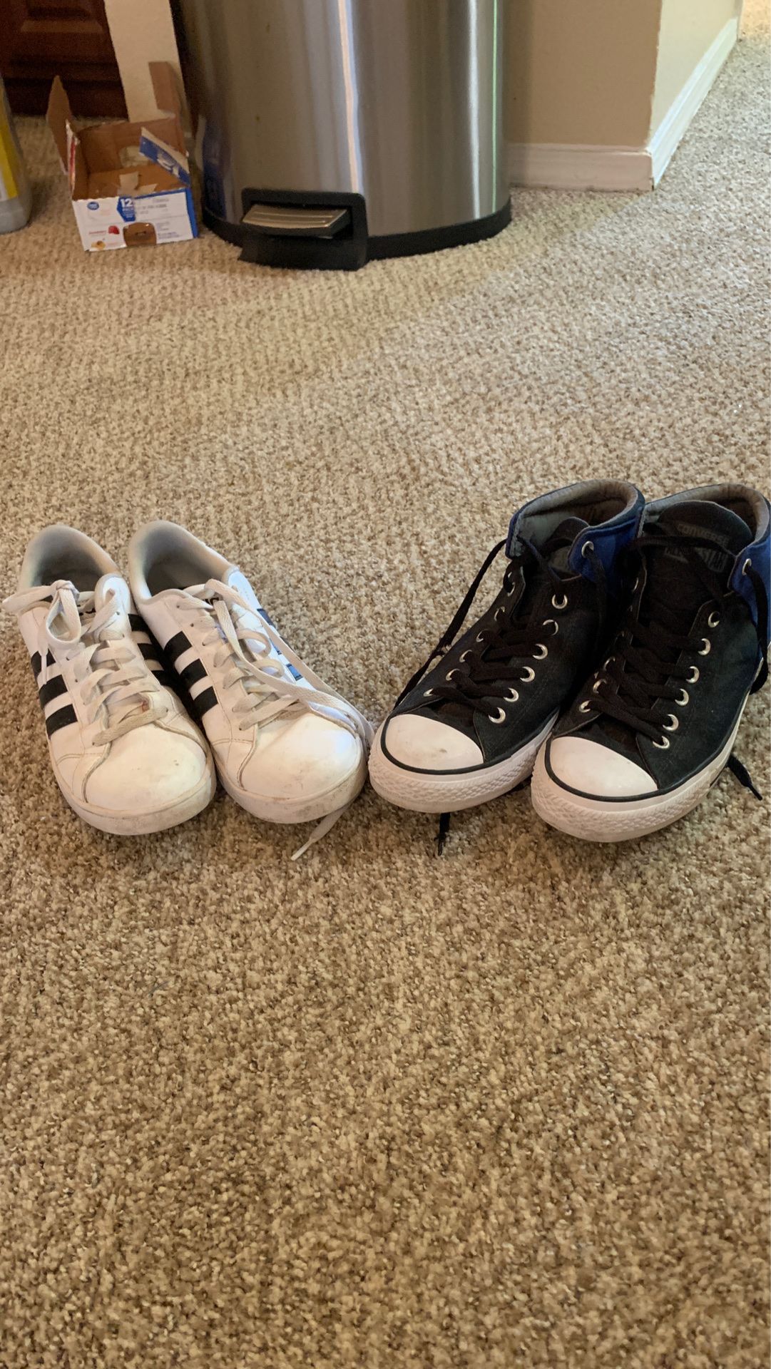 Beater Sneakers (Adidas Size 10 Mens, Converse Size 11 Mens)