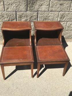 antique 2 tier tables