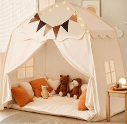 Little Dove Extra Large Kids Play Tent with Flags & Star Lights