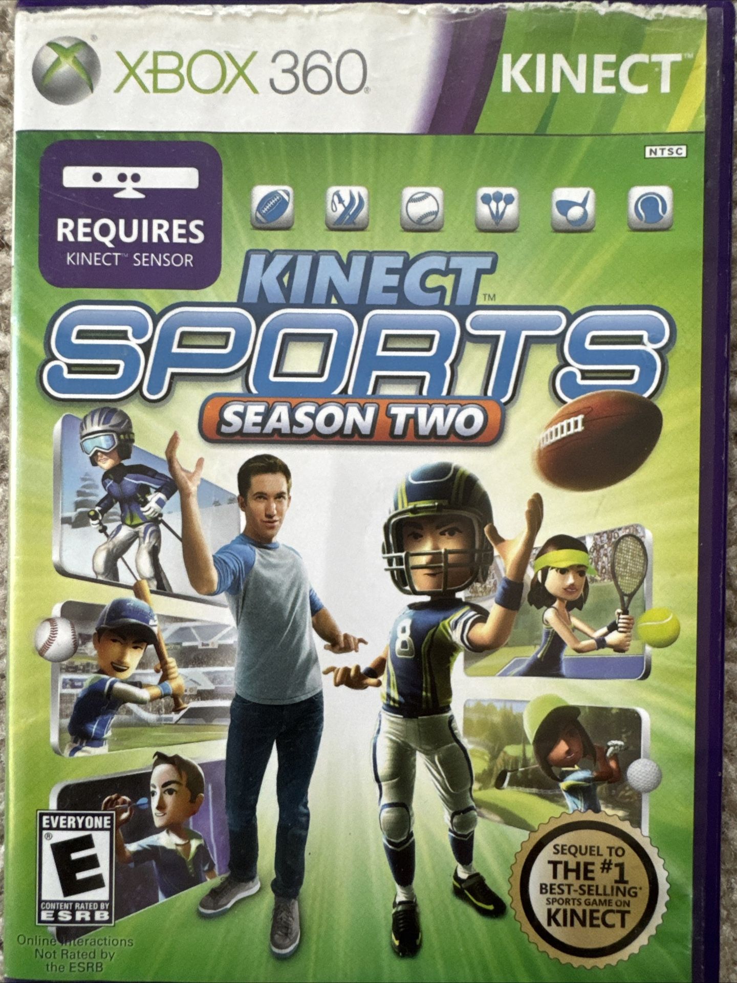 Kinect Sports Season Two Microsoft Xbox 360, 2011, Tested Working
